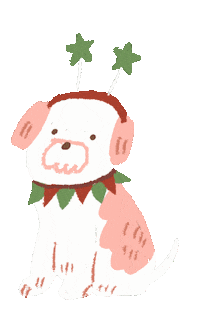 Merry Christmas Dog Sticker by Miss NoProblem