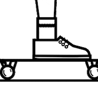 skate skating Sticker by The Bannermen