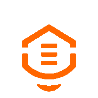 crieative laranja lampada iluminacao ative Sticker