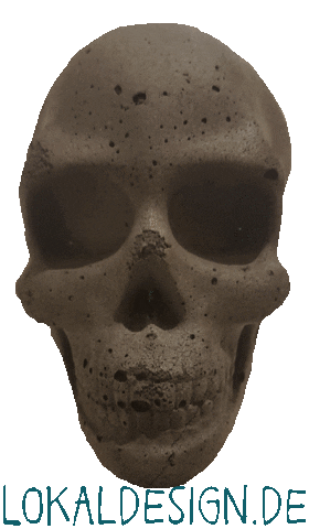 LokalDesign giphyupload fire skull hamburg Sticker