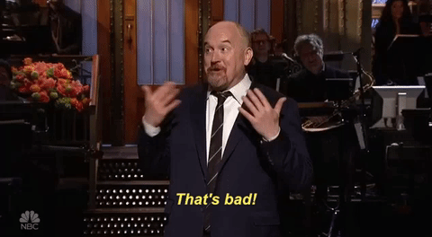 sweating louis ck GIF by Saturday Night Live