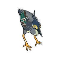 Heron Sticker