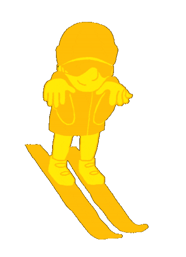 Ski Mountain Sticker