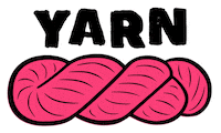 Pink Color Sticker by Gritty Knits