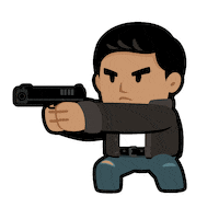 Beat Up Retro Game Sticker by ThinkBIT