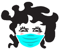 Mask Mouth Sticker