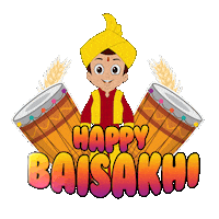 Pohela Boishakh Bisu Sticker by Chhota Bheem