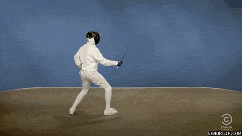 swords fencing GIF