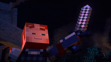 minecraft microsoft roguelike low-poly minecraft dungeons GIF