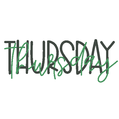 Thursday Weekday Sticker