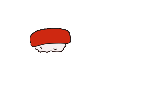 Sushi Tuna Sticker by RedShellSushi