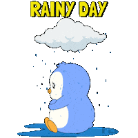 Sad Rainy Day Sticker by Pudgy Penguins