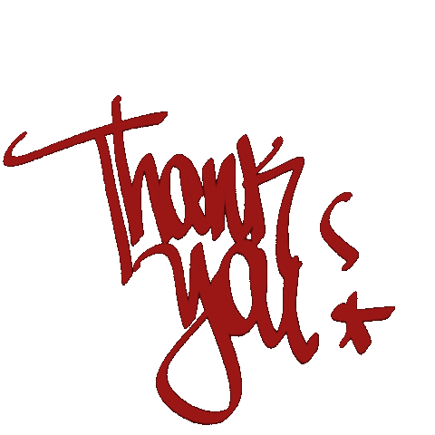 Thanks Sticker by Robadernyc