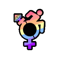 rebirthgarments pride queer trans disability Sticker