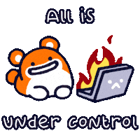 On Fire Sticker Sticker