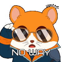 No Way Wow Sticker by Hamieverse