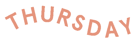 Thursday Sticker by Lucie Fink