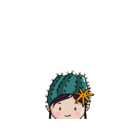 Elf Cactus Sticker