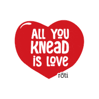 roti love cute heart i love you Sticker
