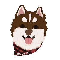 Husky Sticker by Ann of Facedit