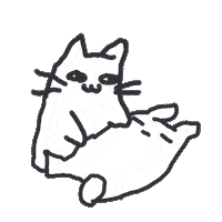 Cat Waking Sticker by bunny_is_moving