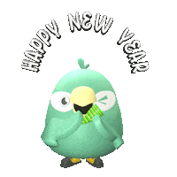 Happy New Year Pigo Sticker by PinjamanGo