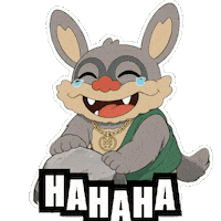 Cracking Up Smile Sticker