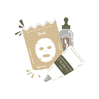 FACIALCOMPANY skincare facial serum mascarilla Sticker