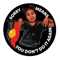 Sorry First Nations Sticker by talkblack