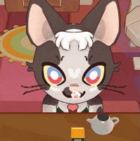 kittencupstudio cat cats tea indiegame GIF