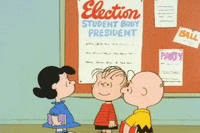 Youre Not Elected Charlie Brown GIF by Peanuts