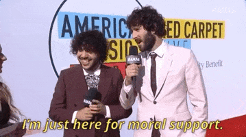 american music awards 2018 im just here for moral support GIF by AMAs