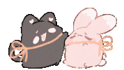 Heart Bunny Sticker