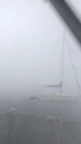 Miami Man Prepares to Ride out Hurricane Ian on Boat