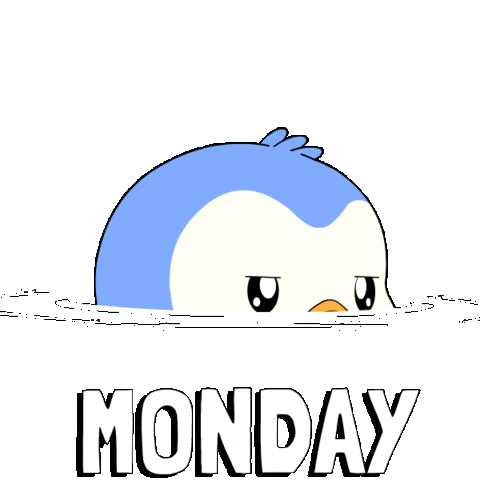 Tired Over It Sticker by Pudgy Penguins
