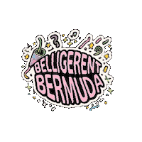 BelligerentBermuda party beer bermuda belligerent Sticker