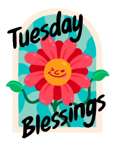 Tuesday Blessing Sticker by Yeremia Adicipta
