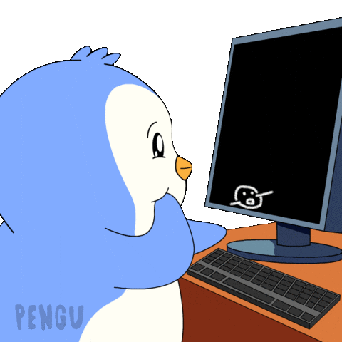 Artificial Intelligence Penguin Sticker by Pudgy Penguins