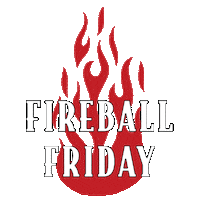 happy hour friday Sticker by Fireball Whisky