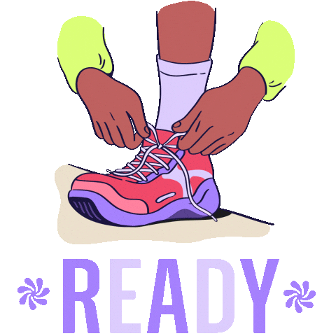 Ready To Go Running Sticker by Wellhub