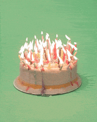 Happy Birthday Fire GIF by Birthday Bot