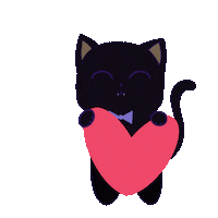 thecattomtom love cat blackcat tomtom Sticker