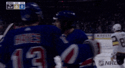 ice hockey hug GIF by NHL
