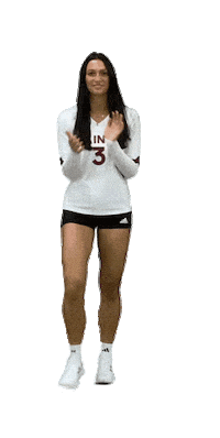 Clapping Volleyball Player Sticker by Aquinas Volleyball