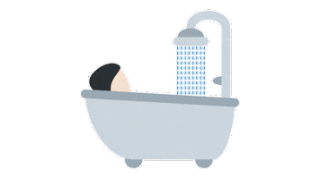 Bath Bathing Sticker by EmojiVid