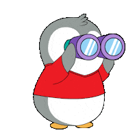 Confused Where Are You Sticker by Pudgy Penguins