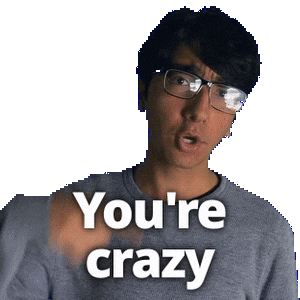 Youre Crazy Sticker