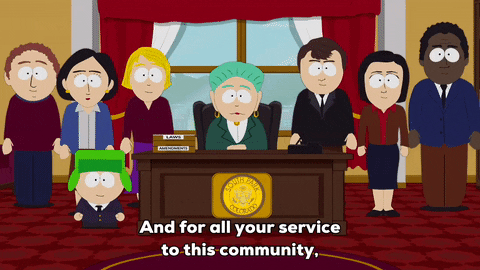kyle broflovski president GIF by South Park 
