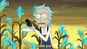 Rick And Morty Thank You GIF by Adult Swim
