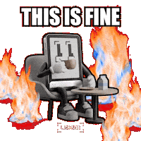 This Is Fine No Worries Sticker by Ledger